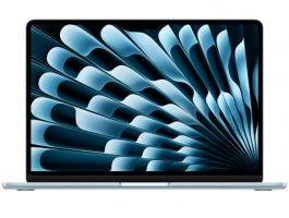 Apple Macbook Air 15,3" M5 10C CPU/10C GPU/24GB/1TB SSD - Égkék (MDVU4MG/A) (2026)